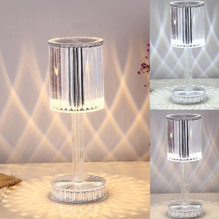 16 Color Diamond Crystal Lamp With Remote LED Crystal Table Lamp (L)