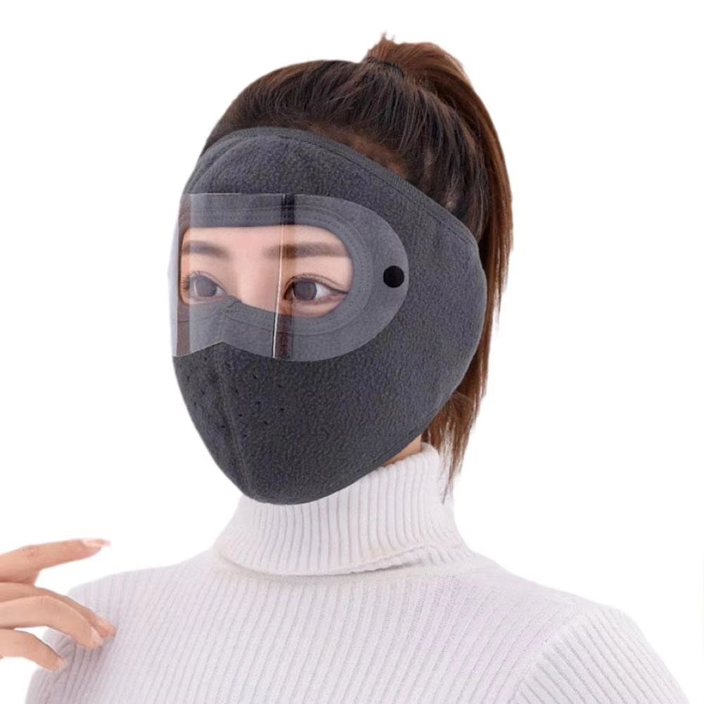 Windproof Anti Dust Full Face Masks Cycling Ski Breathable Masks Eye HD Anti Fog Goggles Hood